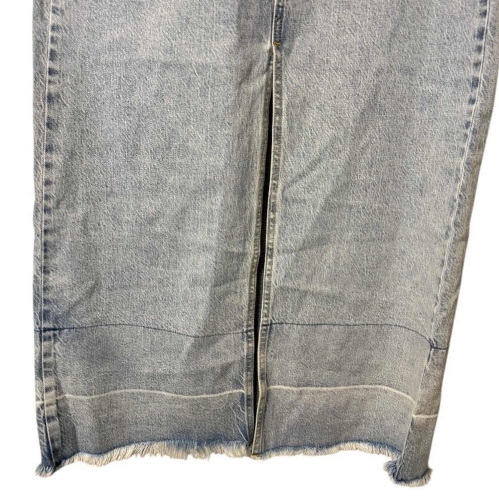 Habitual Released Hem Maxi Skirt in Atlantic, Size S Blue Front Slit Denim - Picture 3 of 7